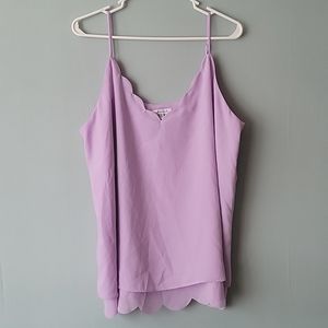 White Birch Lilac Purple 1X Tank top